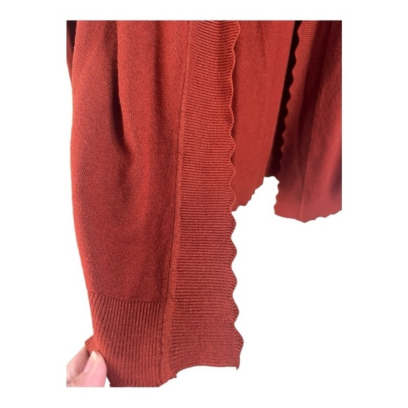 Stitch Fix: Evolution by Cyrus Davison Scallop Edge Cardigan in Colorado NWOT - Picture 6 of 14